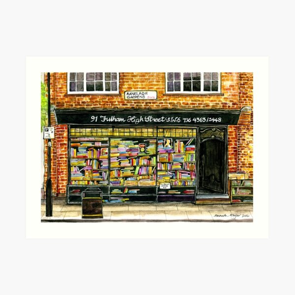 Hurlingham Books, Fulham SW6 Art Print