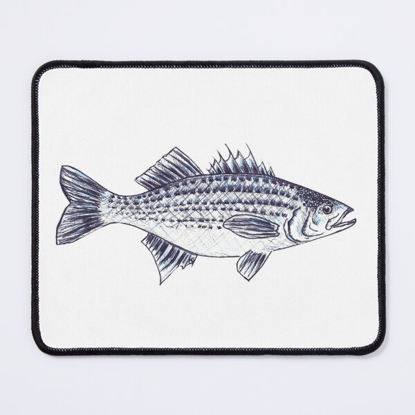 Item preview, Striped Bass Fish Illustration "Walter" designed and sold by Michelebuttons.