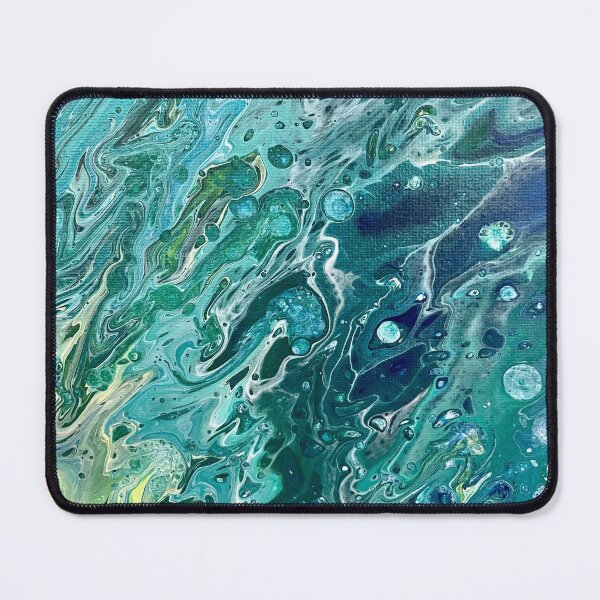 Item preview, Emerald Green Abstract Fluid Artwork designed and sold by Adelle Smith.
