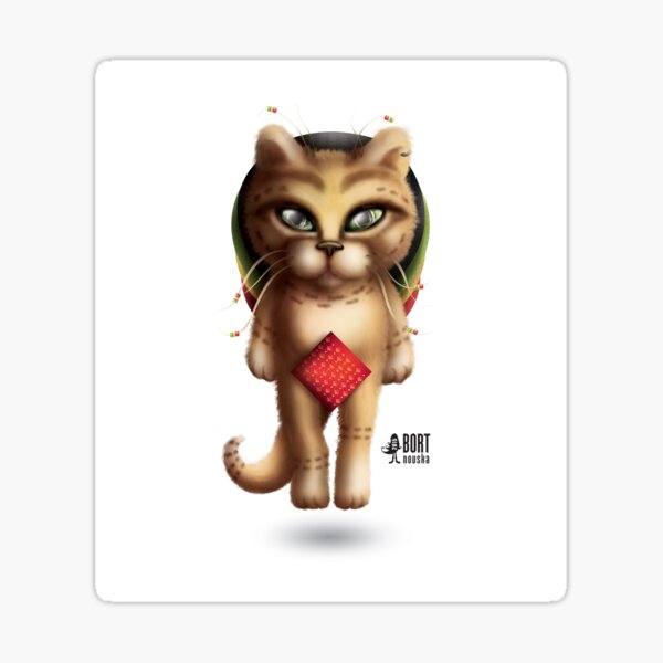 Rastaman Cat Sticker