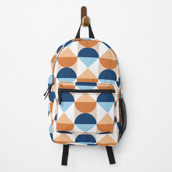 Item preview, Modern Geometric Blue and Orange Bauhaus Inspired designed and sold by MellyEvans.