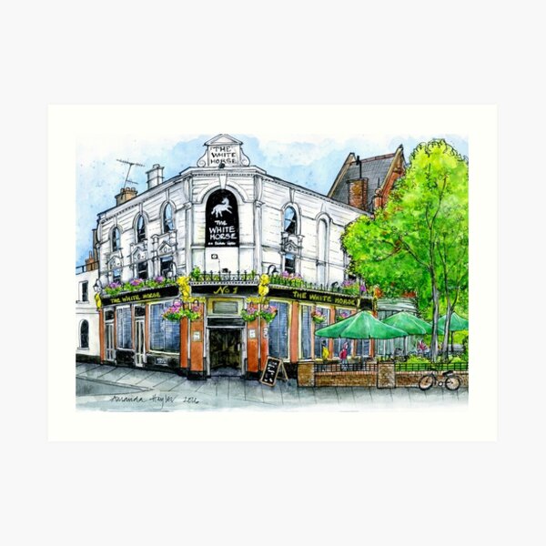 The White Horse, Parsons Green, SW6 Art Print