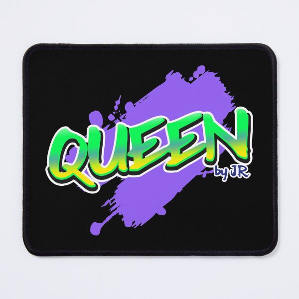 Item preview, Queen green purple graffiti design designed and sold by CreatedbyJR.