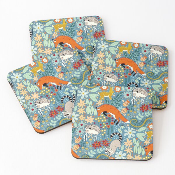 Item preview, Textured Woodland Pattern - Dusty Blue designed and sold by TigaTiga.