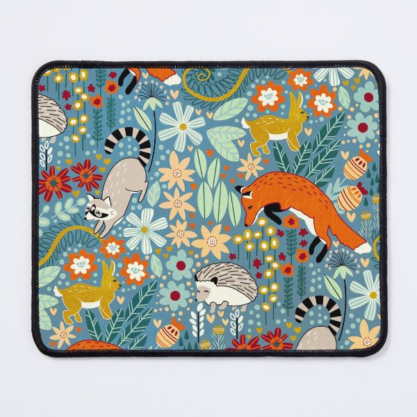 Item preview, Textured Woodland Pattern - Dusty Blue designed and sold by TigaTiga.