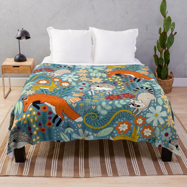Item preview, Textured Woodland Pattern - Dusty Blue designed and sold by TigaTiga.