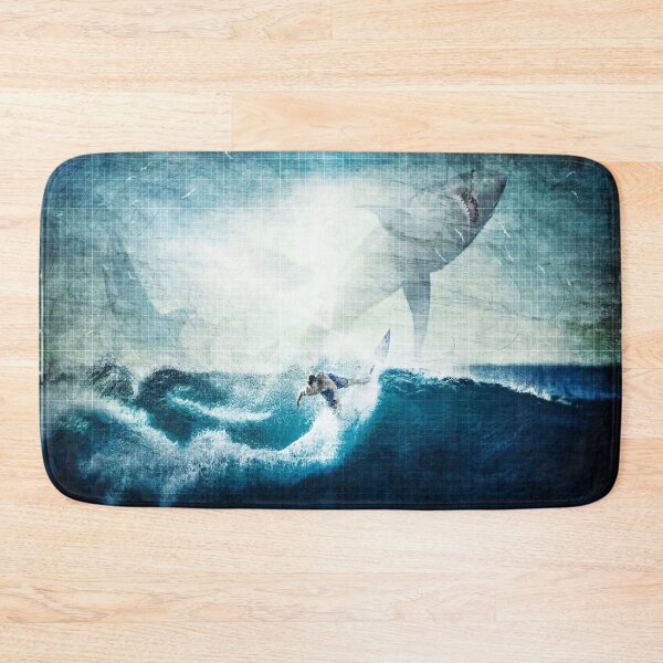 Item preview, Shark Infested Waters designed and sold by Verdant Rose Studio.
