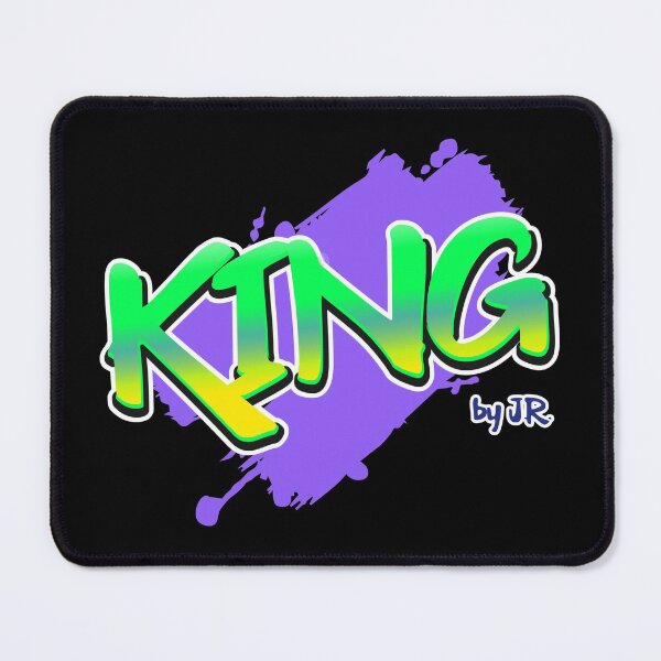 Item preview, king green purple graffiti design designed and sold by CreatedbyJR.