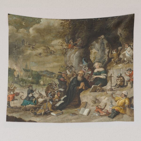 Item preview, The Temptation of St anthony vintage art designed and sold by Vintage Designs +.