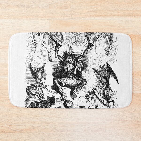Item preview, Indian Jogi surrounded by demonic creatures designed and sold by Vintage Designs +.