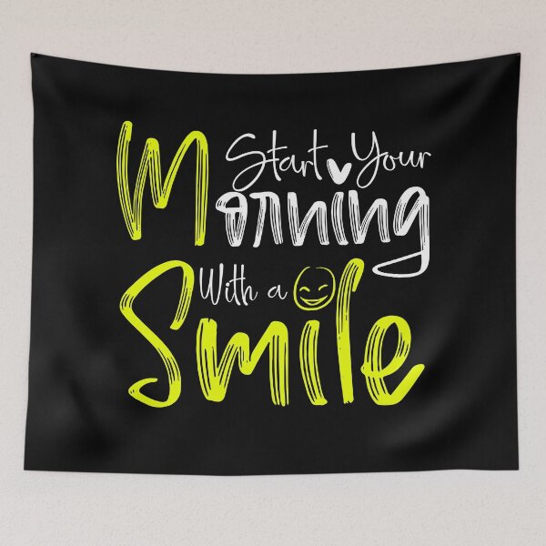 Item preview, Start Your Morning With A Smile, White,  designed and sold by OB-Store.