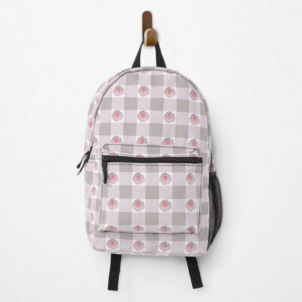 Item preview, Pink and grey checkered rose gingham pattern designed and sold by Steph-draws.