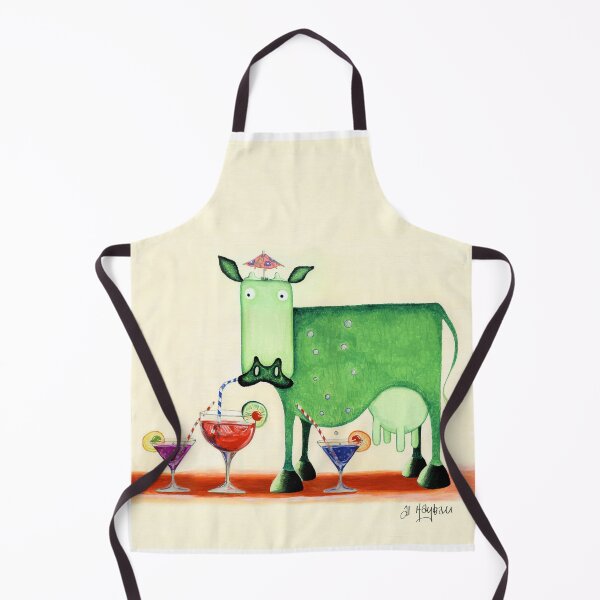 Item preview, Cocktail Cow, Square Cow painting designed and sold by al hayball.