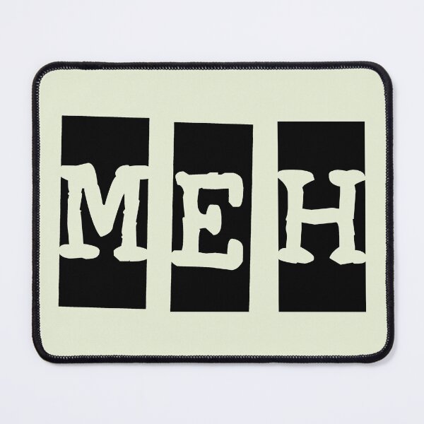 Item preview, MEH word text cards (black) designed and sold by SolidEarthArt.