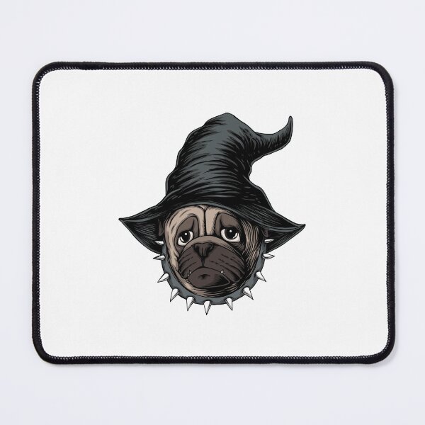Item preview, Pug Dog in Halloween Witches hat gift for dog lovers designed and sold by BRtisticDesigns.