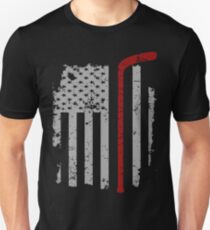 Hockey-Flagge Slim Fit T-Shirt