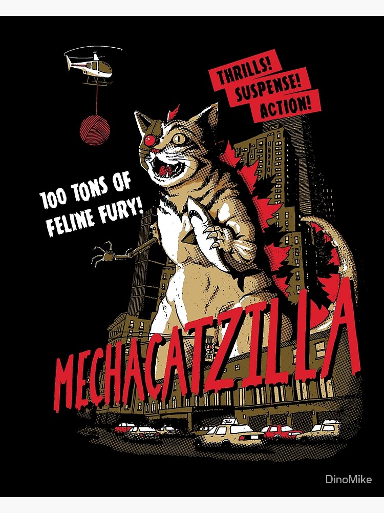 Thumbnail 3 of 3, Photographic Print, Mecha-Catzilla V2 designed and sold by DinoMike.