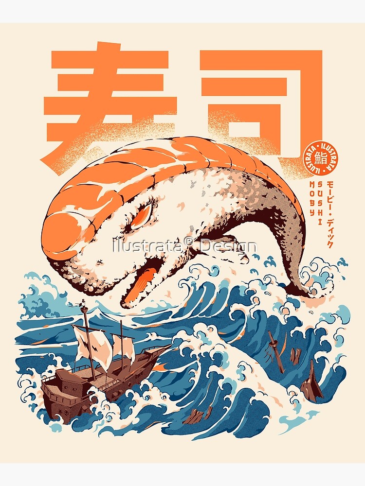 Moby Sushi by ilustrata