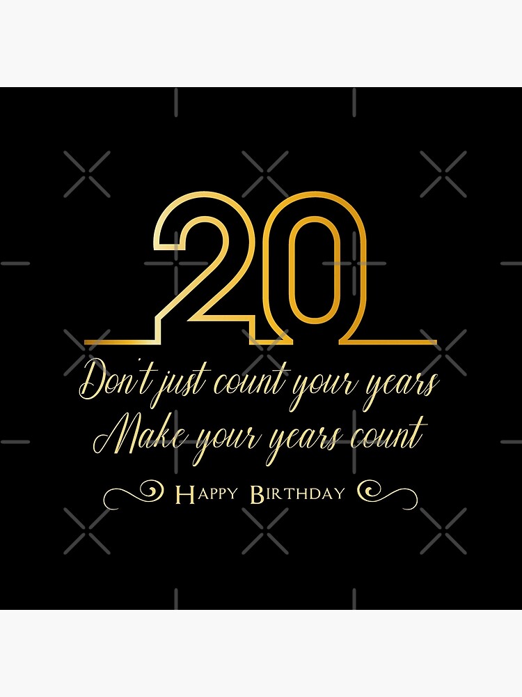 Happy 20th Birthday, 20th Birthday Gifts for Women, 20 Birthday