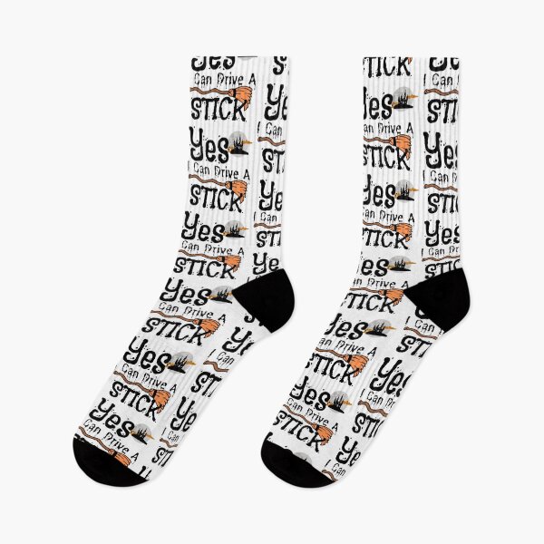 Item preview, Yes I Can Drive A Stick - Halloween Design designed and sold by Vibing-Right.