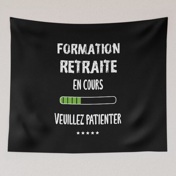 Aperçu de l'œuvre tee shirt retraite créée et vendue par Catcrea.
