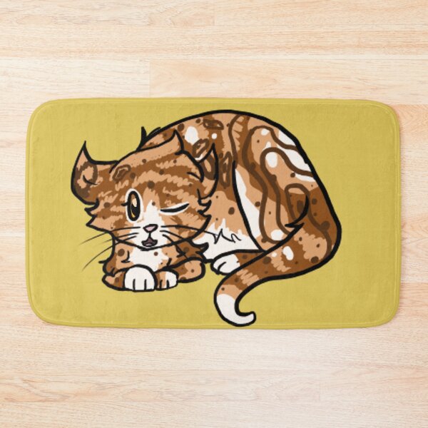 Item preview,  Kitty cat winking (yellow, different eye) designed and sold by BerryShyKittens.