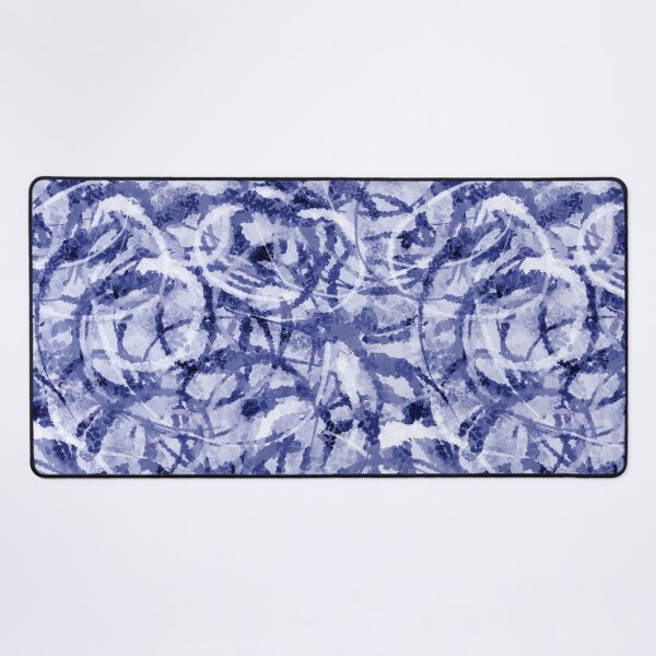 Item preview, Watercolor Swirls in Indigo designed and sold by Michelebuttons.