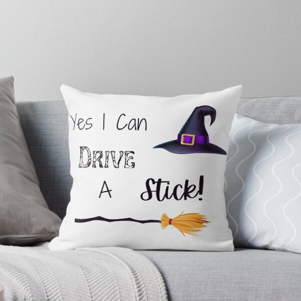 Item preview, Yes I Can Drive A Stick, Funny Witch Quote, Happy Halloween designed and sold by MamaSweetea.