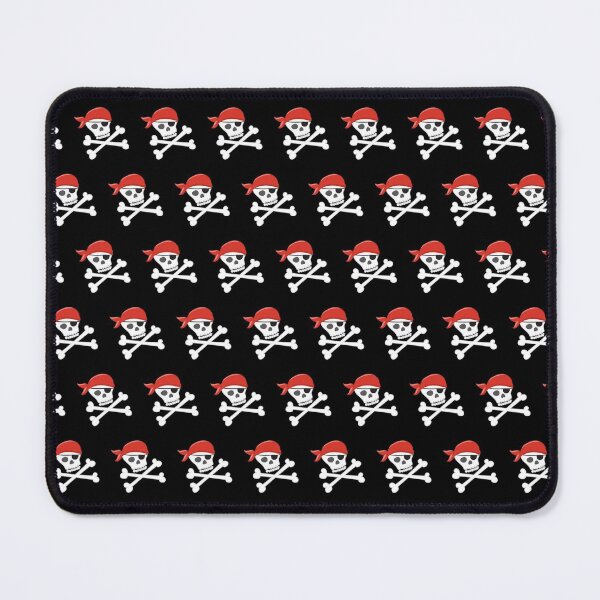Item preview, Black Pirate Skull and Crossbones Pattern designed and sold by Epic Love Designs.