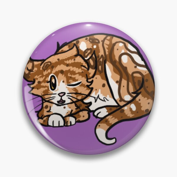 Item preview,  Kitty cat winking (purple, different eye) designed and sold by BerryShyKittens.