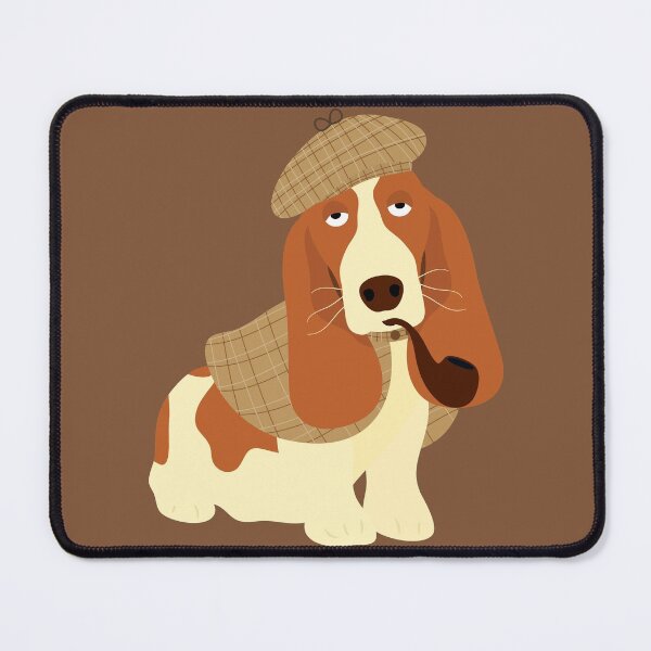 Item preview, Sherlock Holmes Basset Hound designed and sold by Lulupainting.
