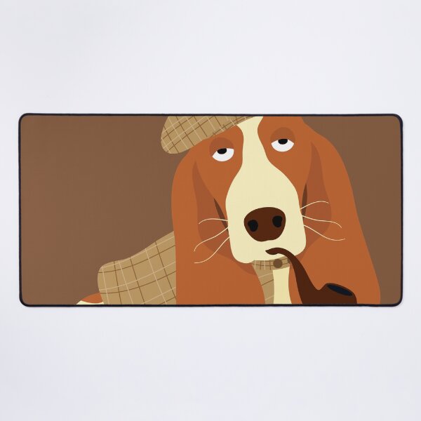 Item preview, Sherlock Holmes Basset Hound designed and sold by Lulupainting.