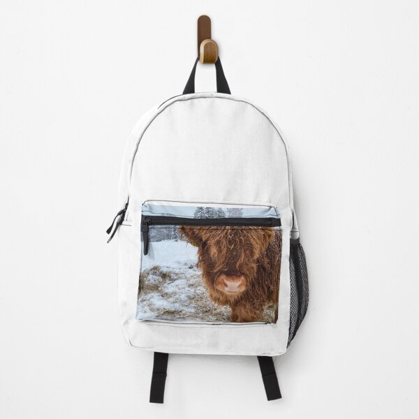 Item preview, Scottish Highland Cattle Calf in snow 2684 designed and sold by SaarelaHighland.
