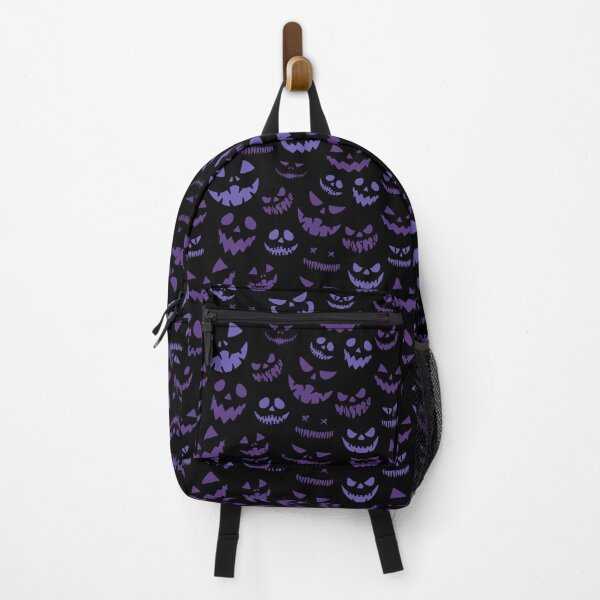 Item preview, Spirits of Pumpkin Face Pattern Scary Dark Blue Pumpkins Halloween  designed and sold by mituturi.