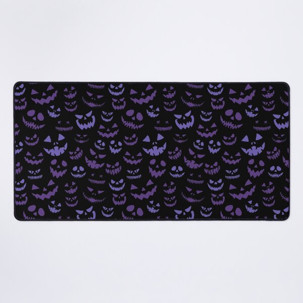 Item preview, Spirits of Pumpkin Face Pattern Scary Dark Blue Pumpkins Halloween  designed and sold by mituturi.