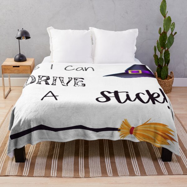Item preview, Yes I Can Drive A Stick, Funny Witch Quote, Happy Halloween designed and sold by MamaSweetea.