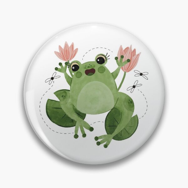 Item preview, Cute Cottagecore Aesthetic Frog  designed and sold by FreeMood.