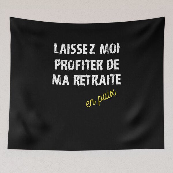 Aperçu de l'œuvre t shirt vive la retraite créée et vendue par Catcrea.