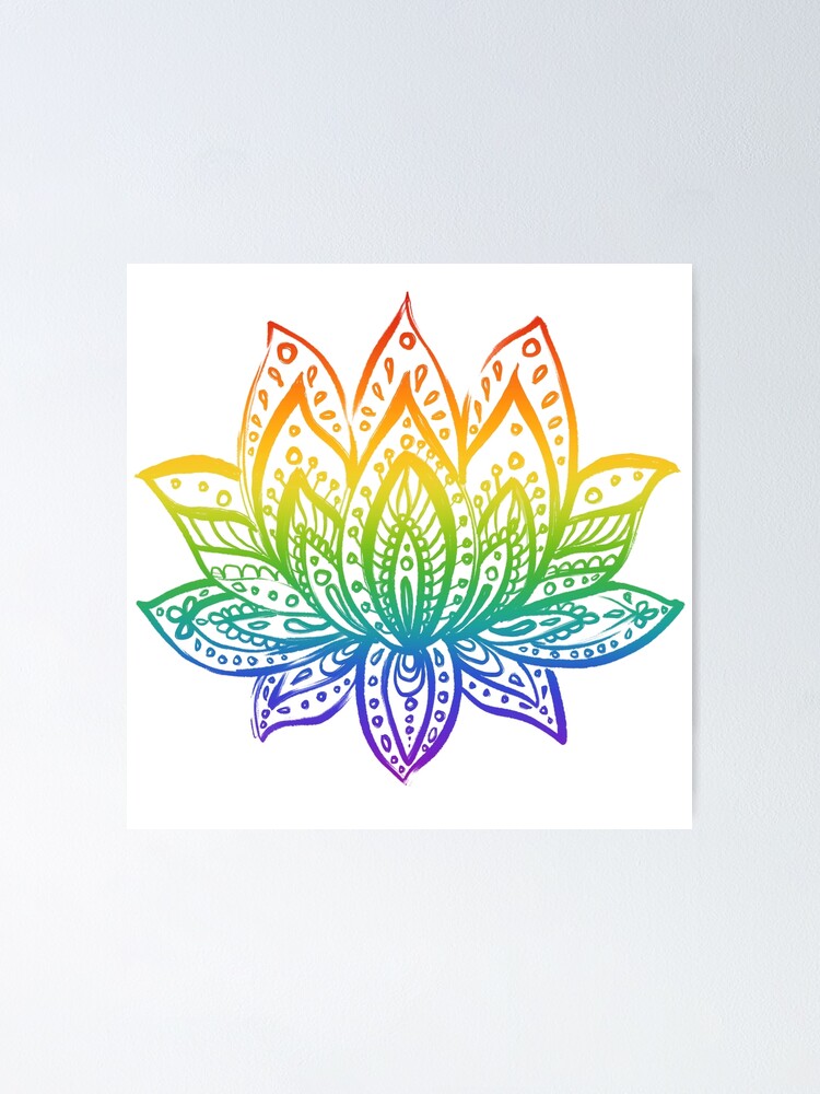 Rainbow Lotus Flower