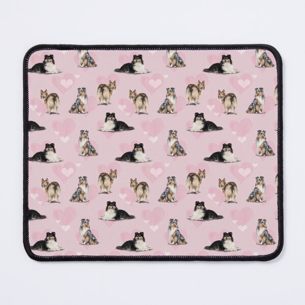 Item preview, The Shetland Sheepdog Sheltie in Pink designed and sold by Elspeth Rose Design.