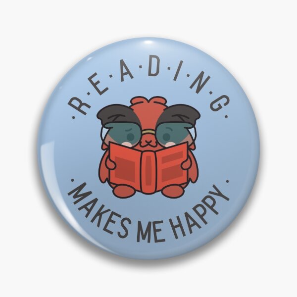 Item preview, Reading Makes Me Happy - Reading Owl designed and sold by LKDesigns24.