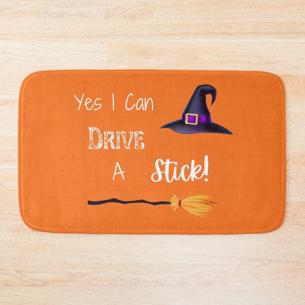 Item preview, Yes I Can Drive A Stick, Funny Witch Quote, Happy Halloween designed and sold by MamaSweetea.