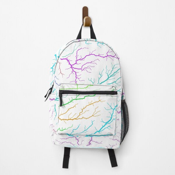 Item preview, Portugal River Basin Map in Rainbow Colours with White Background designed and sold by GrasshopperGeo.
