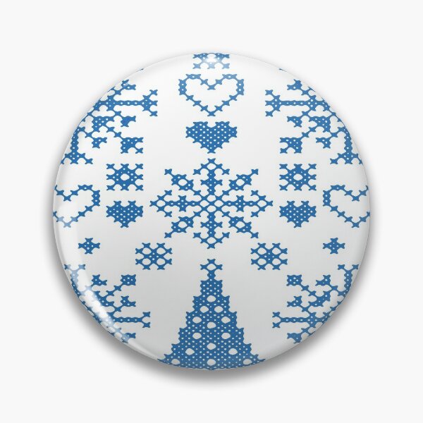 Item preview, Christmas Lover Cross Pattern Sampler Artistic Design Teal designed and sold by taiche.