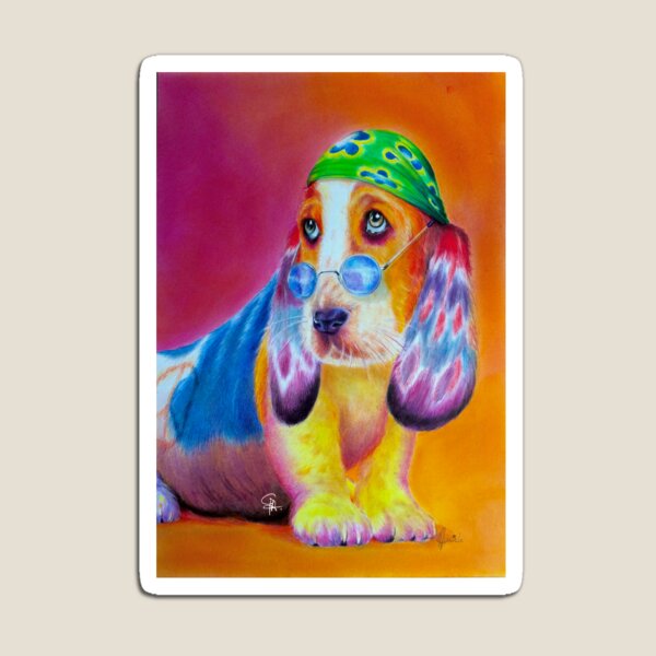 Hippie Doggy Magnet