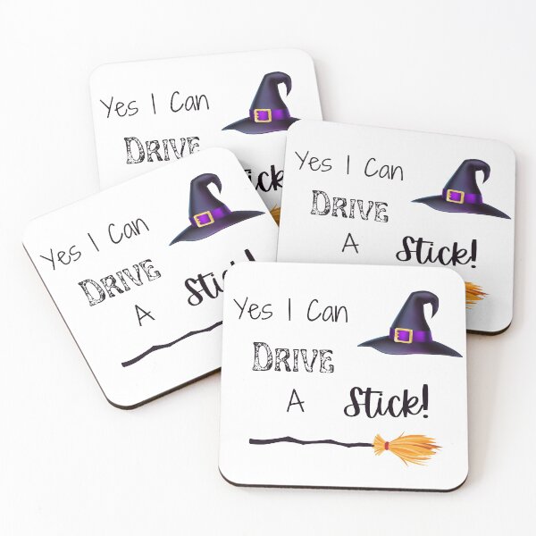 Item preview, Yes I Can Drive A Stick, Funny Witch Quote, Happy Halloween designed and sold by MamaSweetea.