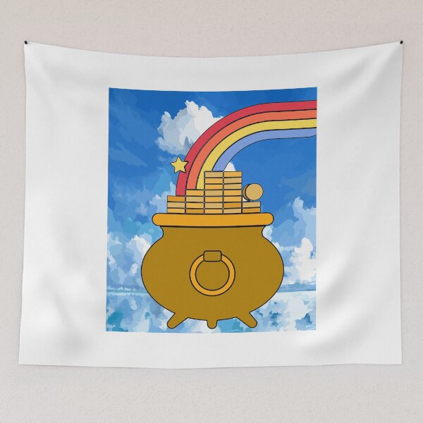 Item preview, Rainbow With Boiler Pot Full Of Gold designed and sold by flofin.