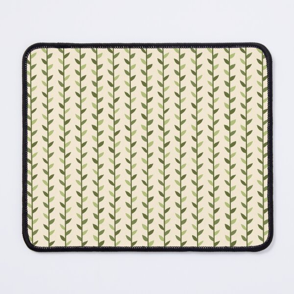 Item preview, Cream and Green Leaf Pattern designed and sold by Calislahn.