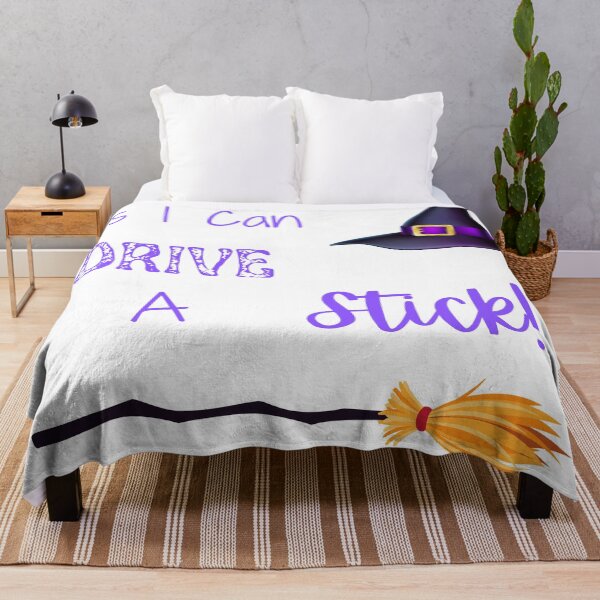 Item preview, Yes I Can Drive A Stick, Funny Witch Quote, Happy Halloween designed and sold by MamaSweetea.