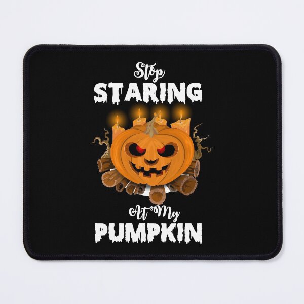 Item preview, Stop Staring At My Pumpkins, funny pumpkin face halloween costumes designed and sold by NiceSpot.